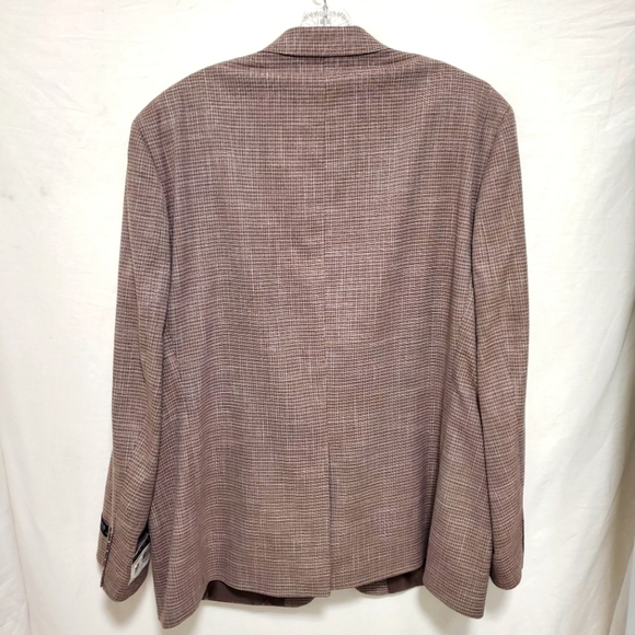 LAUREN RALPH LAUREN Brown/Cream Lexington BLAZER 46R NWT! Msrp:$295 - Picture 9 of 9